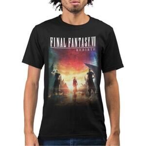 Final Fantasy VII Rebirth Short Sleeve Black T-Shirt Unisex NEW with Tags Medium